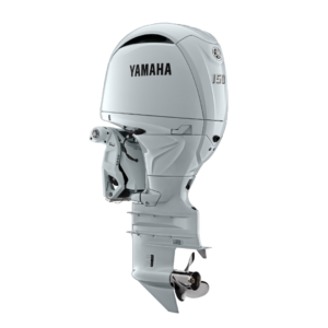 Motor de popa Yamaha PEARL WHITE F150DET - 4 Tempos - PARTIDA ELÉTRICA, COMANDO A DISTÂNCIA